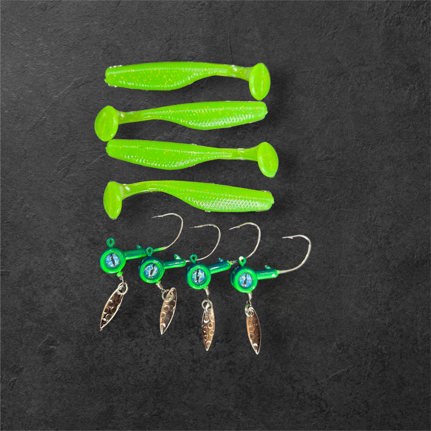 Fluo green with hook
